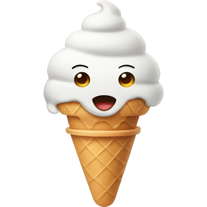 Face with ice cream  emoji