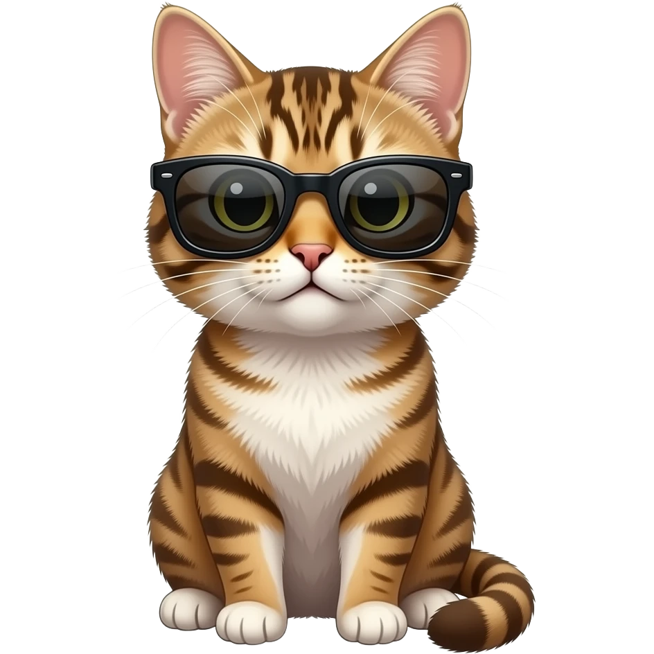 Cat wearing sunglasses emoji