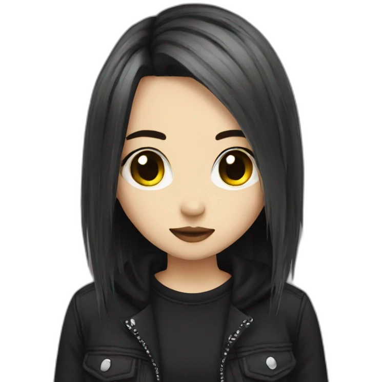 emo girl emoji