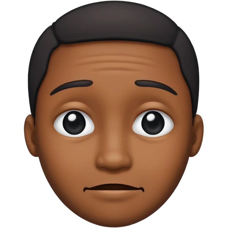Sad black happy  emoji