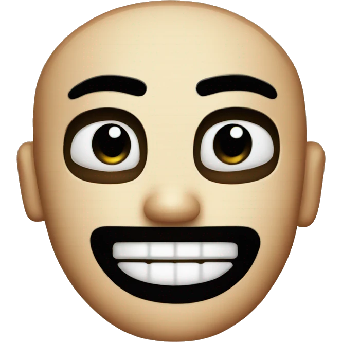 censored pixels smirk emoji