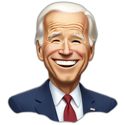 Biden  who laughs emoji