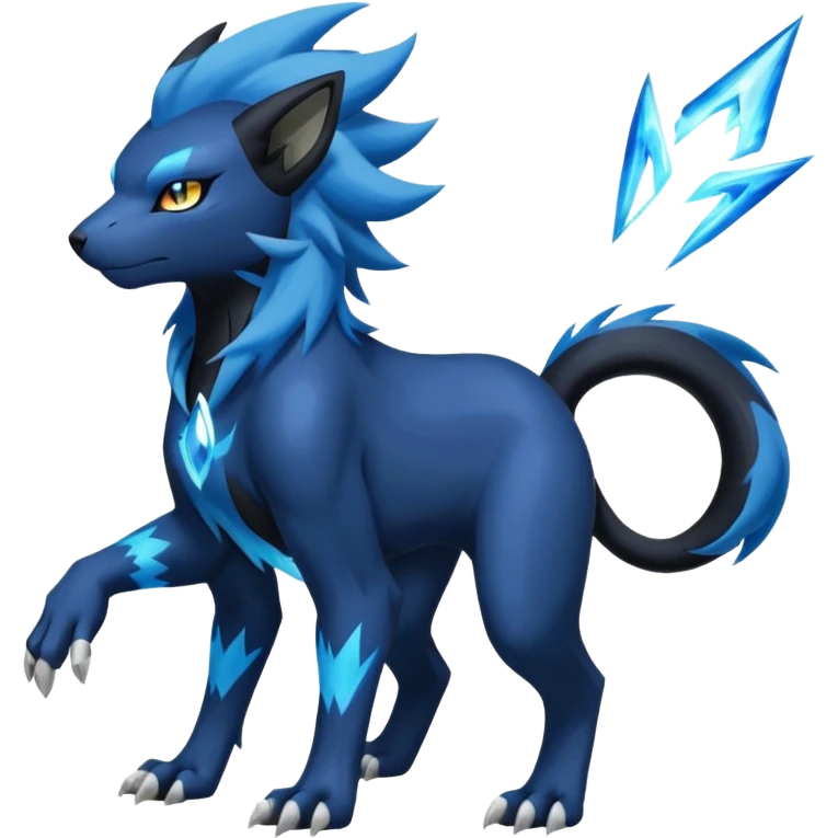 Luxray-Electrike-Manectric-Absol-fusion, full body emoji