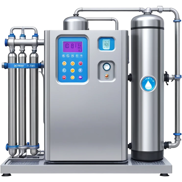 DUV water purification system with ultraviolet disinfection chamber emoji