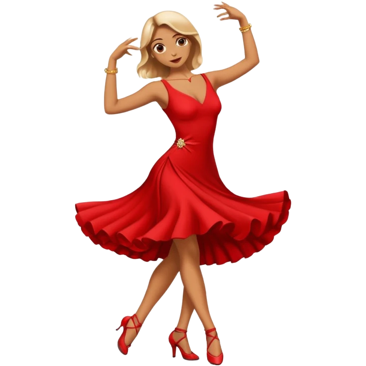 tango dancing woman emoji profile photo emoji