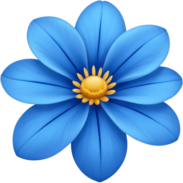 blue flower emoji