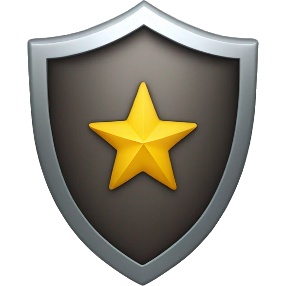 Shield with star emoji