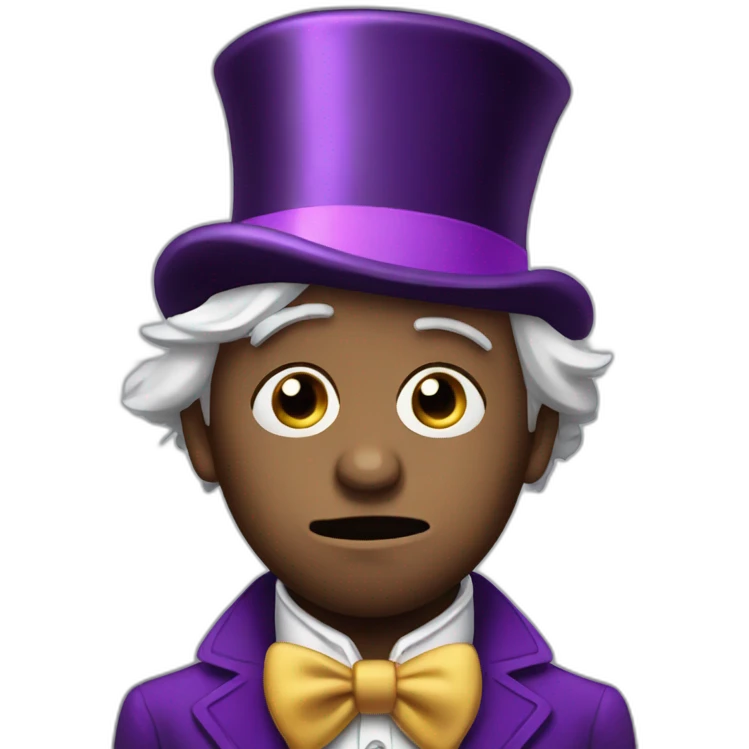 Willy Wonka sad emoji