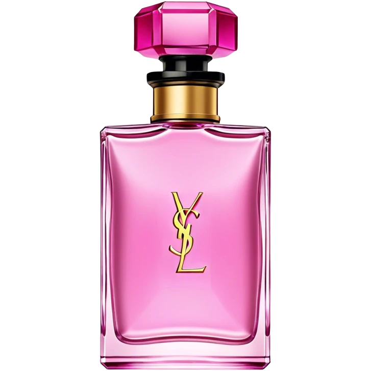Yves St Laurent pink perfume bottle emoji