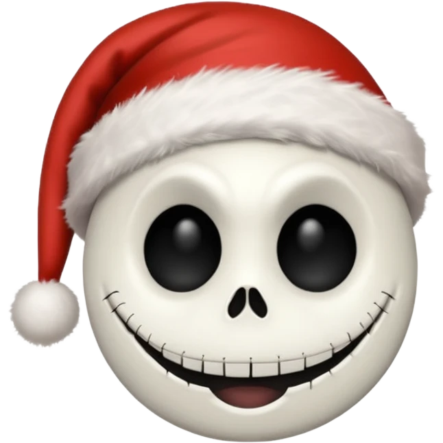 jack skellington santa hat emoji