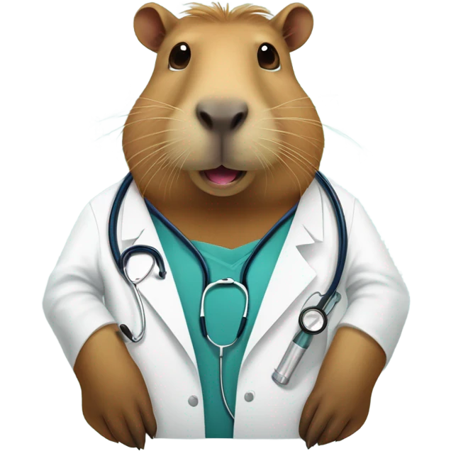 capybara doctor emoji