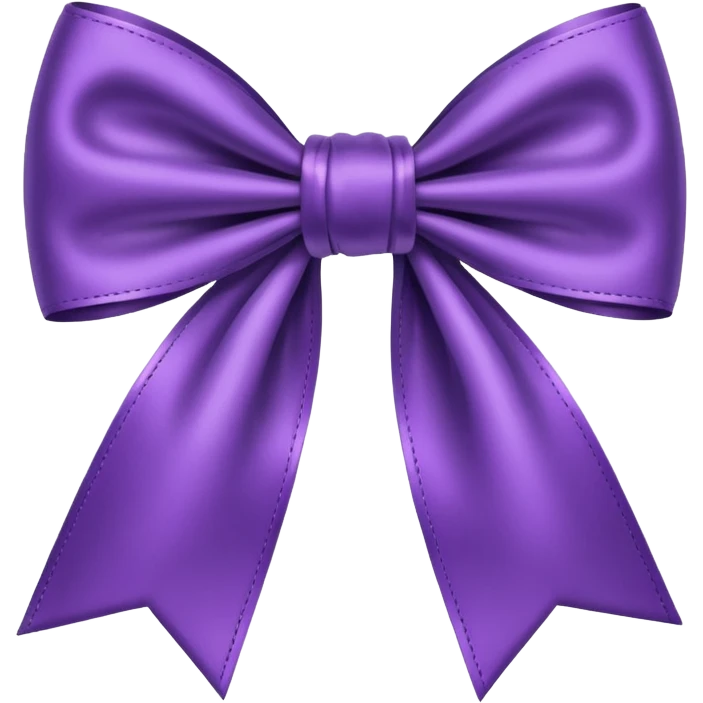 Purple bow emoji