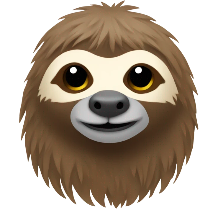 Hippie sloth emoji