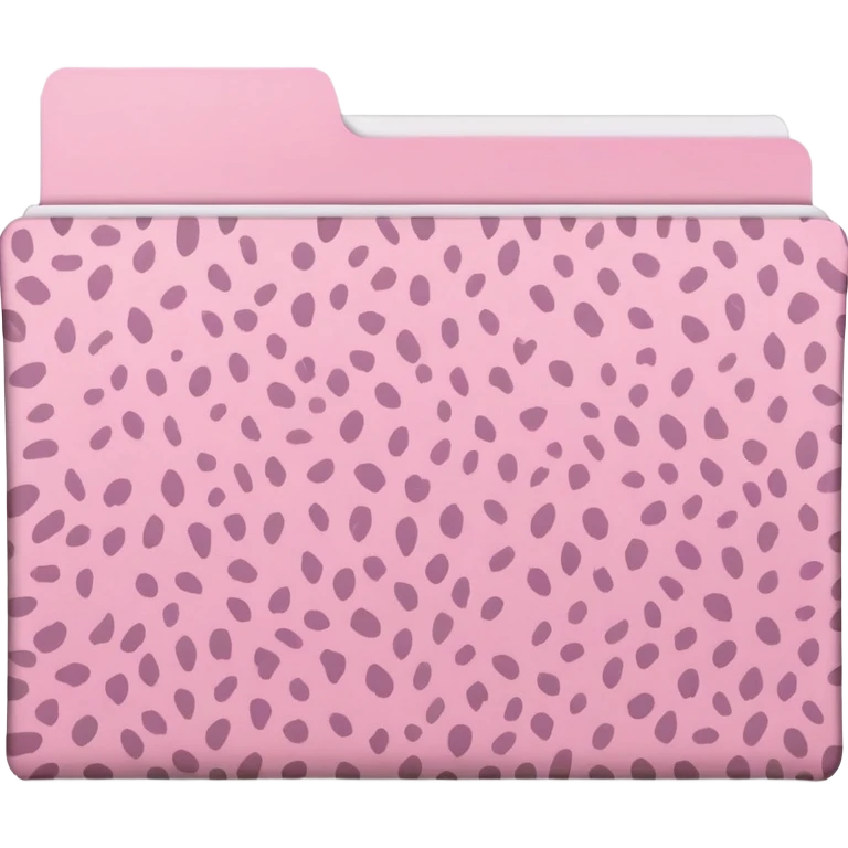 Light pink leopard print file folder emoji