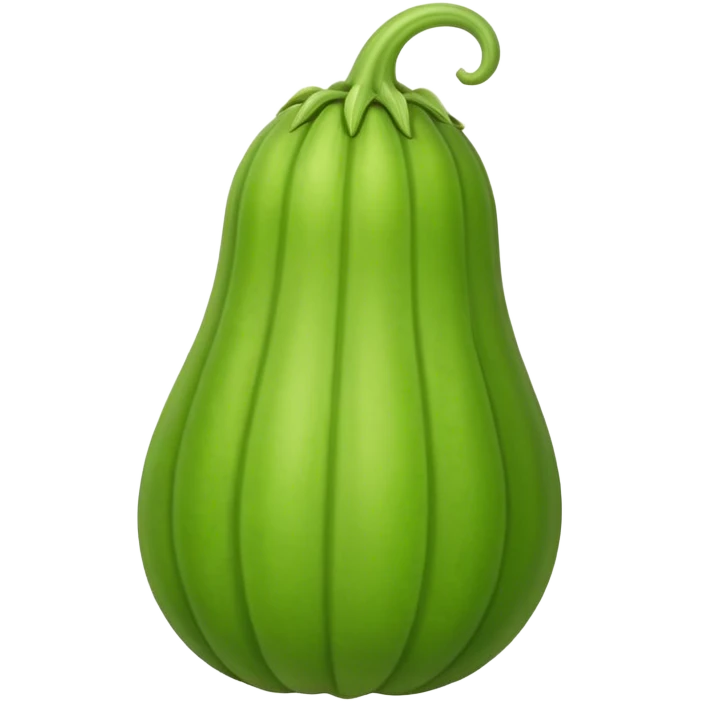 A long bitter gourd emoji