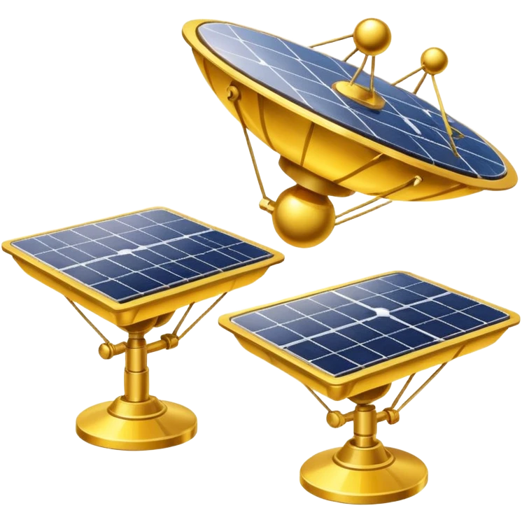 Satellites with Gold Panels emoji