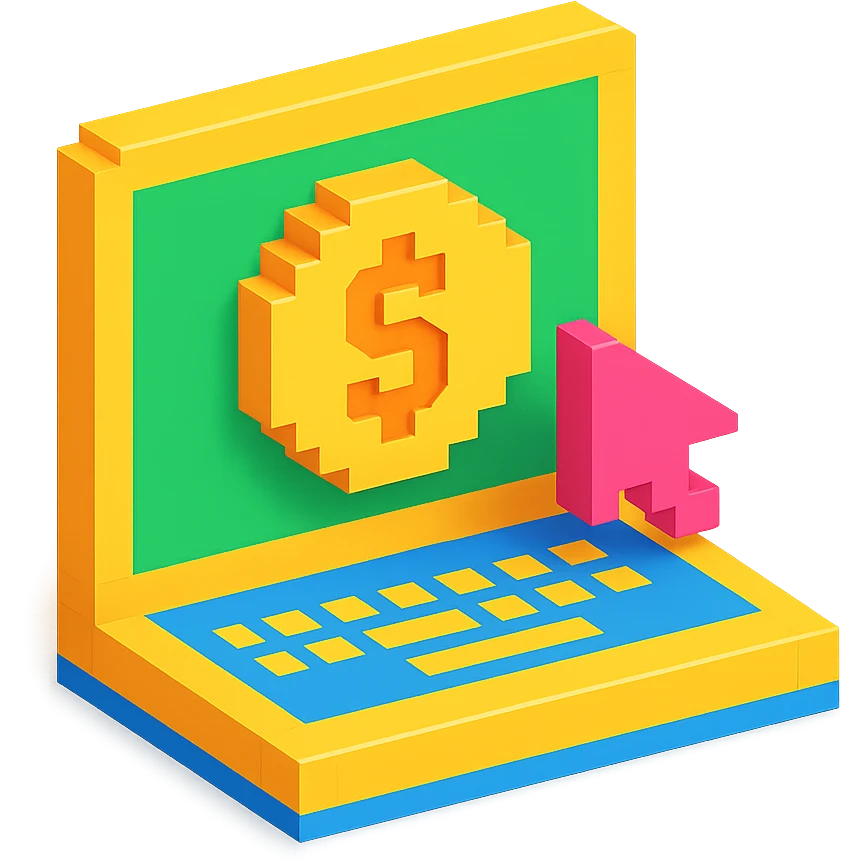 Online business money emoji