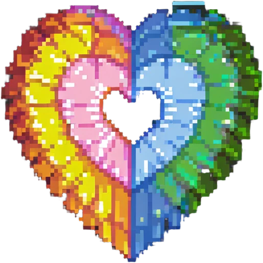 Rainbow heart emoji