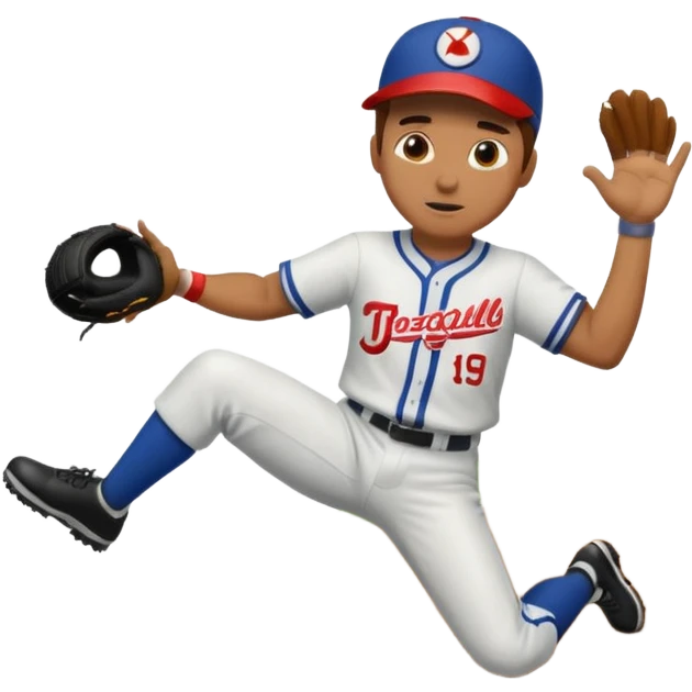 baseball guy Falling down a hill  emoji