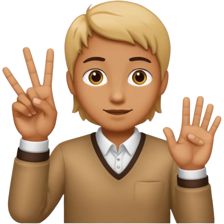 El hareketi olan nah emoji