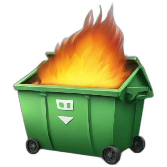 dropbox dumpster fire emoji