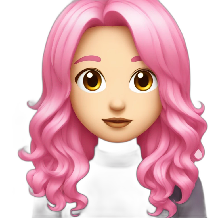 Manga pastelera pink emoji