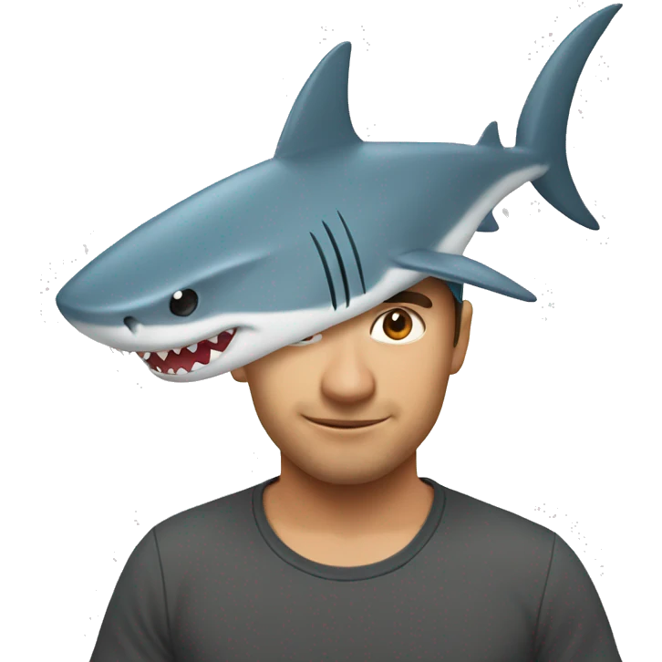 Shark hat emoji