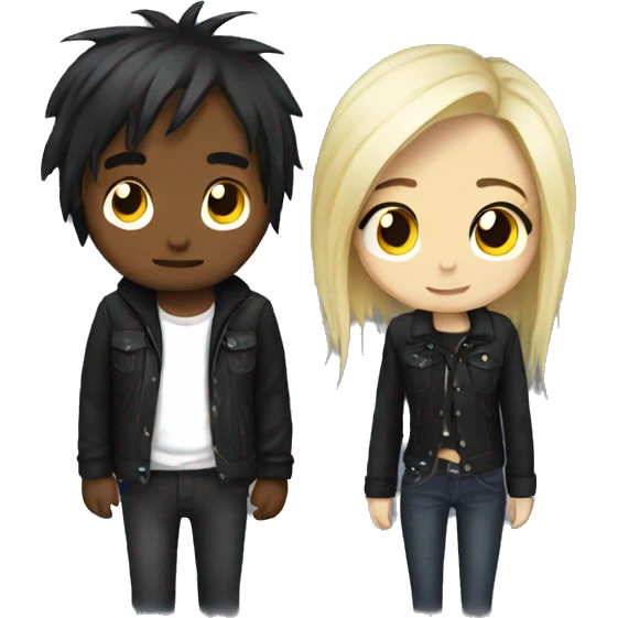 Emo couple emoji