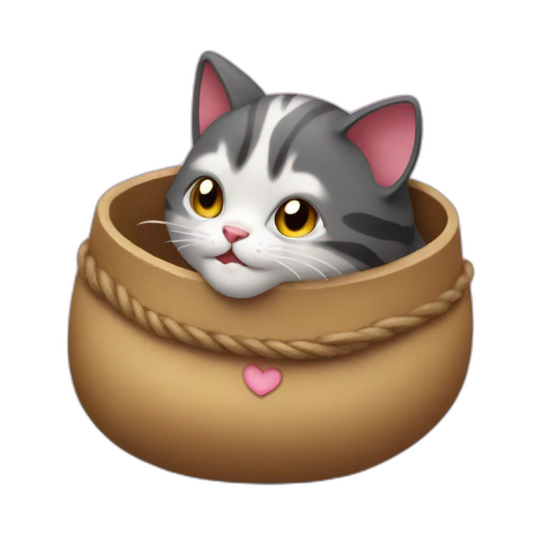 Bombe cat love emoji