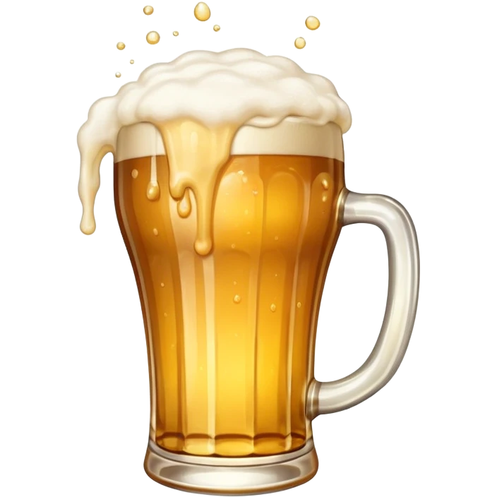 Overflowing beer emoji