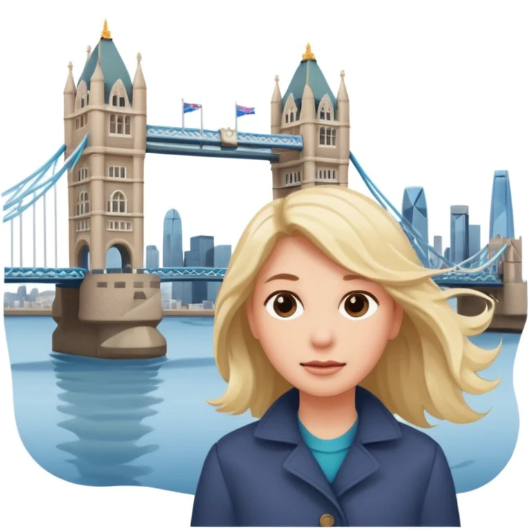 quelqu'un qui admire la vue depuis un point panoramique avec une ville avec des gratte ciel et Tower Bridge en contrebas
 emoji