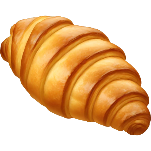 Shiny croissant emoji