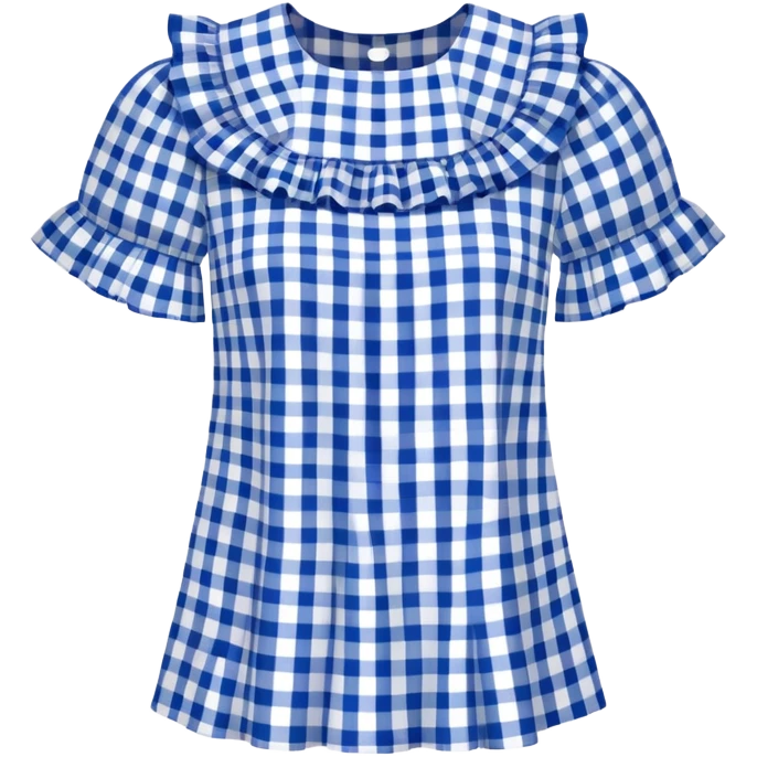 Gingham top emoji
