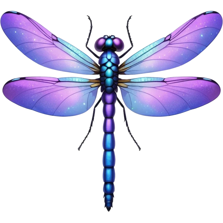 glitter purple dragonfly emoji