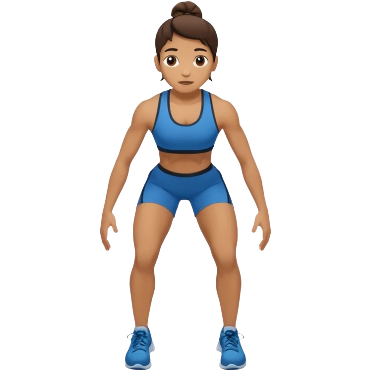 persona haciendo burpees emoji