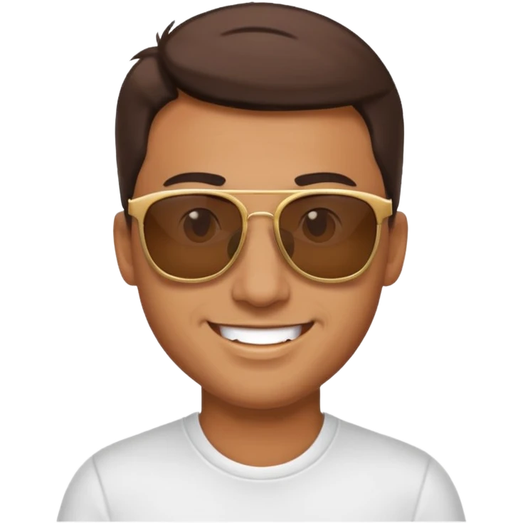 smiling man with sunglasses emoji