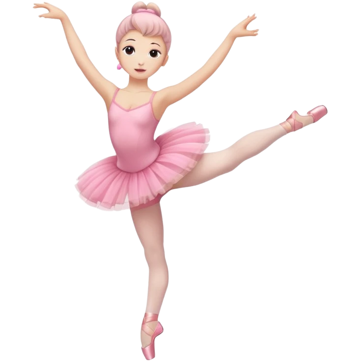 full body balet with pink tutu emoji