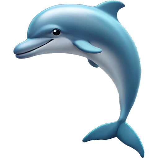 Dolphin in the clouds emoji