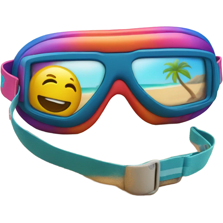 goggles and volleyball emoji