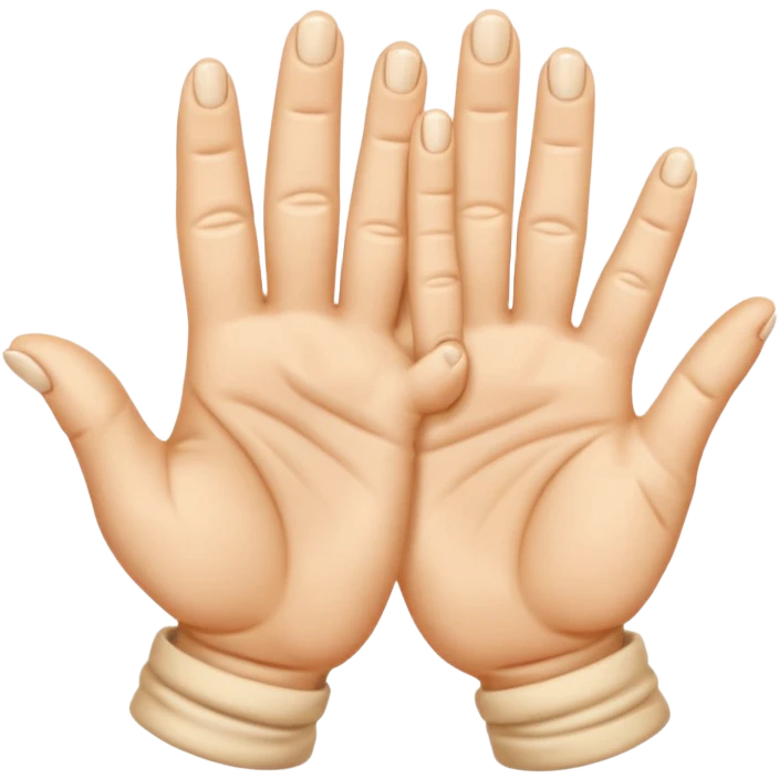 Upside down pinched fingers emoji
