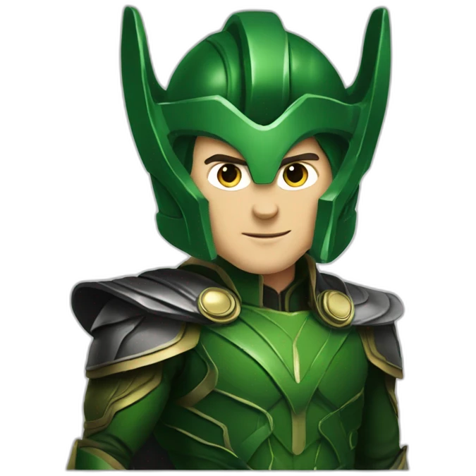Loki Marvel with helm emoji