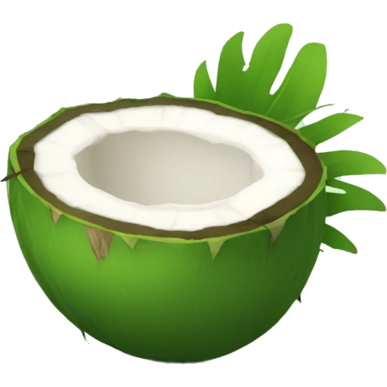 green coconut  emoji
