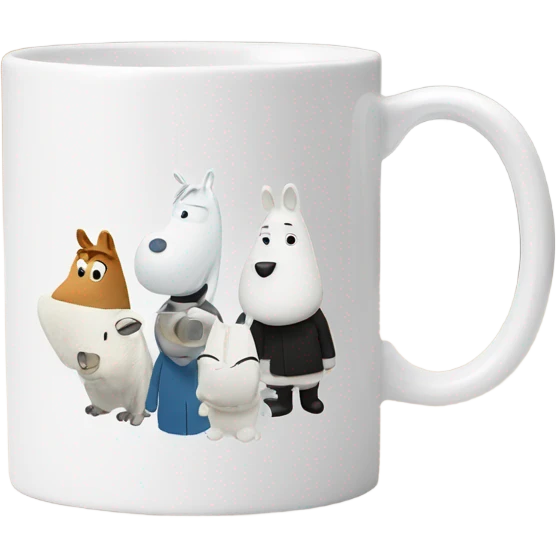 moomin illustrated mug emoji