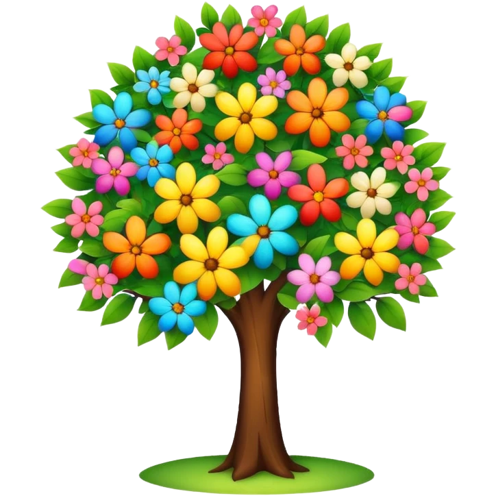 Flower tree emoji