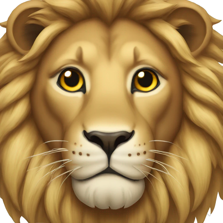 A lion’s face emoji