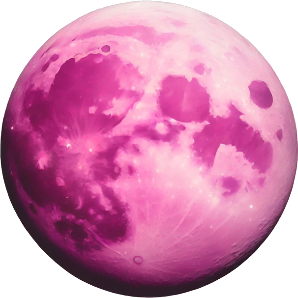 pink moon emoji