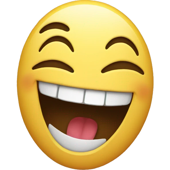 emoji face holding its laughter emoji