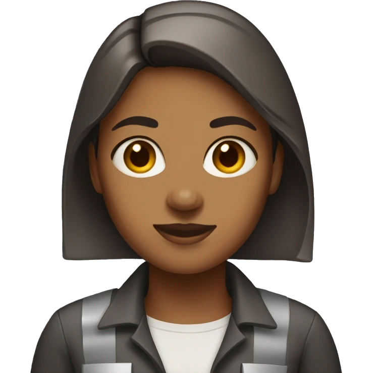 Woman-Civil-Engineer with brown skin emoji
