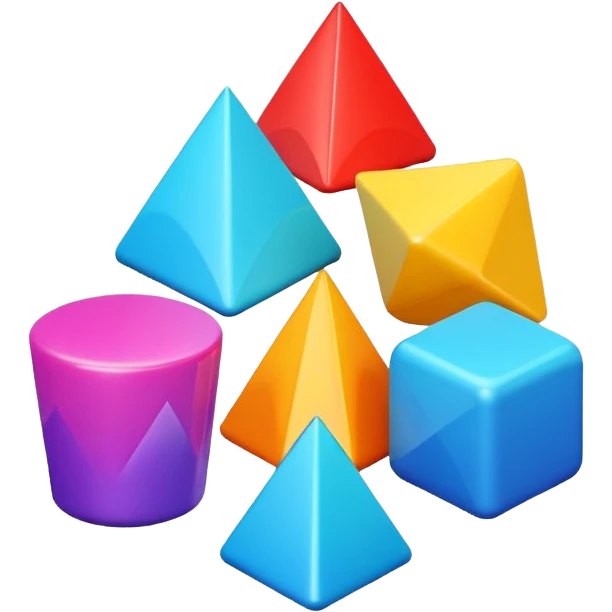 3d shapes emoji