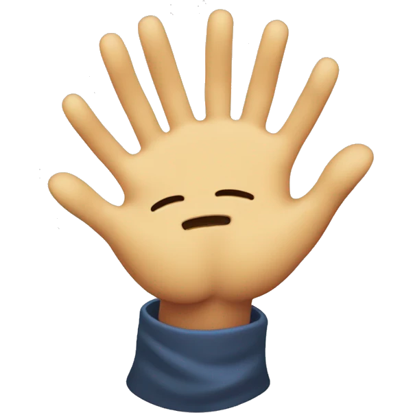 Smiling face grinning while rubbing hands together with glee show hands  emoji